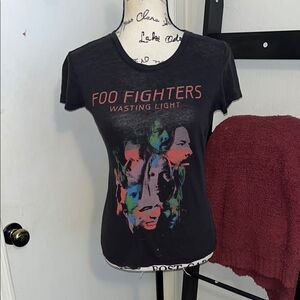 Foo Fighters Wasting Light Summer/Fall 2011 Black Graphic Pullover T-Shirt